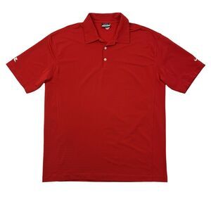 Nike Golf Shirt Mens XL Extra Large Red Sphere Dry Polo Stretch Tour Performance